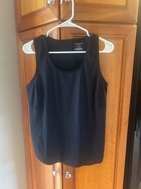 Tek Gear DRYTEK Everyday Scoop Neck Black Tank Top - size large, 100% polyester